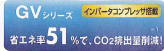 GVシリーズ省エネ達成率51%