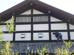 ダクト工事の様子